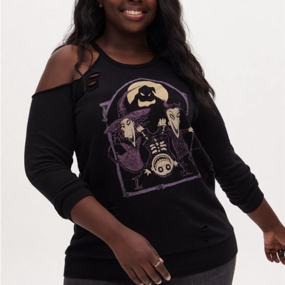 Torrid Black Nightmare Before Christmas Sweater